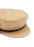Detail View - Click To Enlarge - MAISON MICHEL - ‘Abby’ Contrasting Cord Cashmere Blend Baker Boy Cap