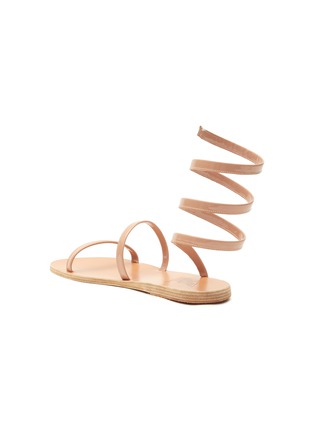  - ANCIENT GREEK SANDALS - ‘Ofis’ Coiled Ankle Strap Patent Leather Sandals