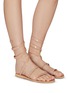 Figure View - Click To Enlarge - ANCIENT GREEK SANDALS - ‘Ofis’ Coiled Ankle Strap Patent Leather Sandals