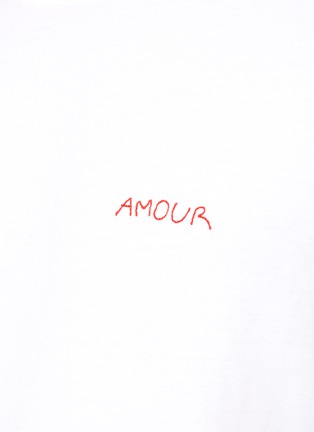  - MAISON LABICHE - ‘Popincourt’ Amour Embroidery Crewneck T-Shirt