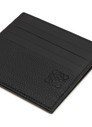 Detail View - Click To Enlarge - LOEWE - Anagram Embossed Leather Cardholder