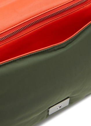 Detail View - Click To Enlarge - LOEWE - ‘Goya’ Logo Jacquard Strap Nylon Puffer Messenger Bag