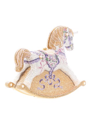 Detail View - Click To Enlarge - JUDITH LEIBER - Stone Embellished Rocking Unicorn Clutch