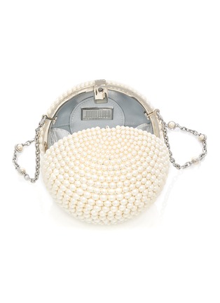 Detail View - Click To Enlarge - JUDITH LEIBER - Pearl Embellished Spherical Clutch