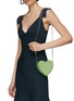 Front View - Click To Enlarge - JUDITH LEIBER - Stone Embelliished Heart Clutch