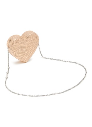 Detail View - Click To Enlarge - JUDITH LEIBER - Stone Embelliished Heart Clutch