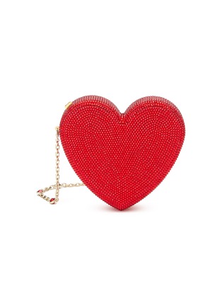 Main View - Click To Enlarge - JUDITH LEIBER - Rhinestone Embellished Heart Clutch