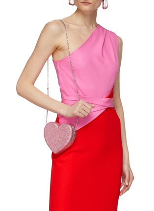 Figure View - Click To Enlarge - JUDITH LEIBER - Stone Embelliished Heart Clutch