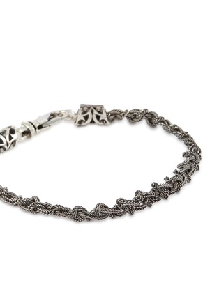 Detail View - Click To Enlarge - EMANUELE BICOCCHI - STERLING SILVER BRAIDED KNOT BRACELET