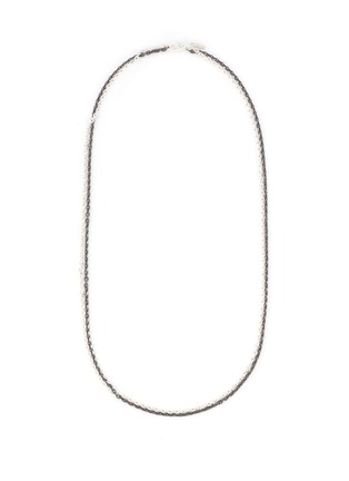 Main View - Click To Enlarge - EMANUELE BICOCCHI - BLACK RUTHENIUM PLATED STERLING SILVER DOUBLE ROW CHAIN NECKLACE