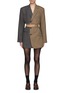 Main View - Click To Enlarge - HAVRE STUDIO - Cropped Blazer and Wrap Skirt Set