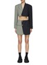 Main View - Click To Enlarge - HAVRE STUDIO - Cropped Blazer And Wrap Skirt Set
