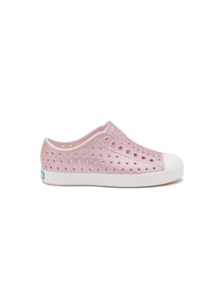 Main View - Click To Enlarge - NATIVE  - ‘Jefferson Bling’ Toddlers Perforated Slip On