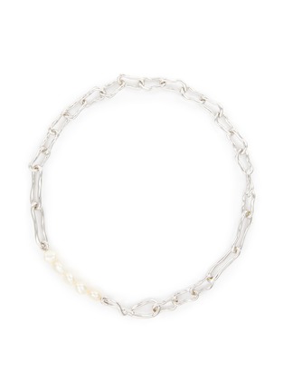 Main View - Click To Enlarge - MISSOMA - ‘MOLTEN’ KNOT PEARL LINK NECKLACE