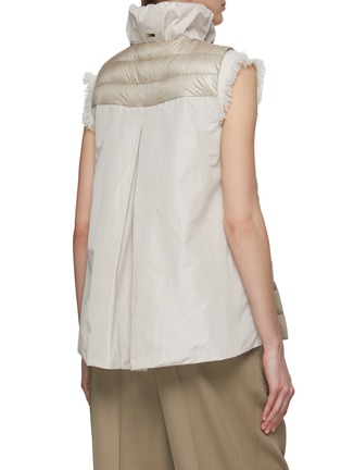 Back View - Click To Enlarge - HERNO - Ultralight Box Pleat High Neck Vest