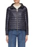 Main View - Click To Enlarge - HERNO - Box Pleat Back Panel High Neck Puffer Jacket