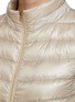 Detail View - Click To Enlarge - HERNO - Drawstring Hood Panelled Front Zip Puffer Jacket