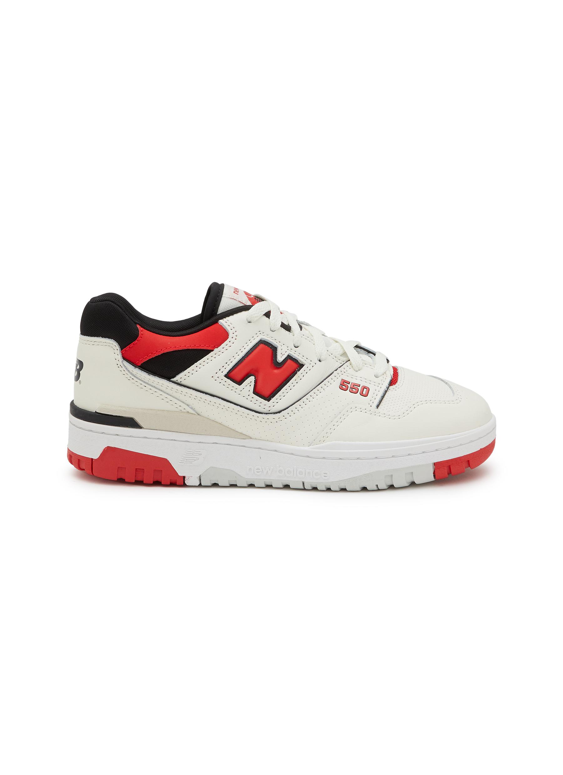NEW BALANCE ‘550' LEATHER LOW TOP LACE UP SNEAKERS