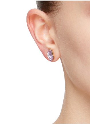 Figure View - Click To Enlarge - SWAROVSKI - ‘LUCENT’ MAGNETIC EAR STUD EARRINGS