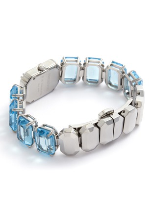 Detail View - Click To Enlarge - SWAROVSKI - ‘Millenia’ Octagon Cut Crystal Bracelet Watch