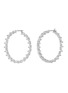 Main View - Click To Enlarge - SWAROVSKI - ‘Ortyx’ Triangle Step Cut Zirconia Hoop Earrings