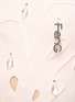  - FENG CHEN WANG - Metal Logo Crystal Embellished Cutout Detail Ribbed Knit Top