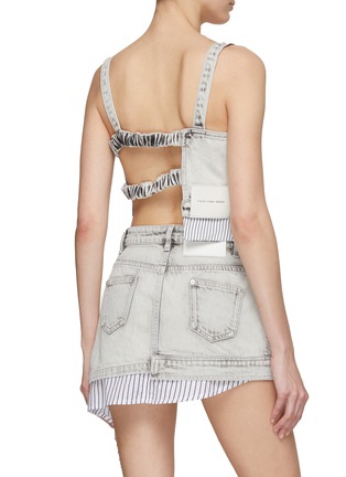 Back View - Click To Enlarge - FENG CHEN WANG - Shirt Panel Denim Bustier Top