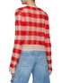 Back View - Click To Enlarge - ACNE STUDIOS - Gingham Check Mohair Blend Knit Cardigan