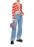 Figure View - Click To Enlarge - ACNE STUDIOS - Gingham Check Mohair Blend Knit Cardigan