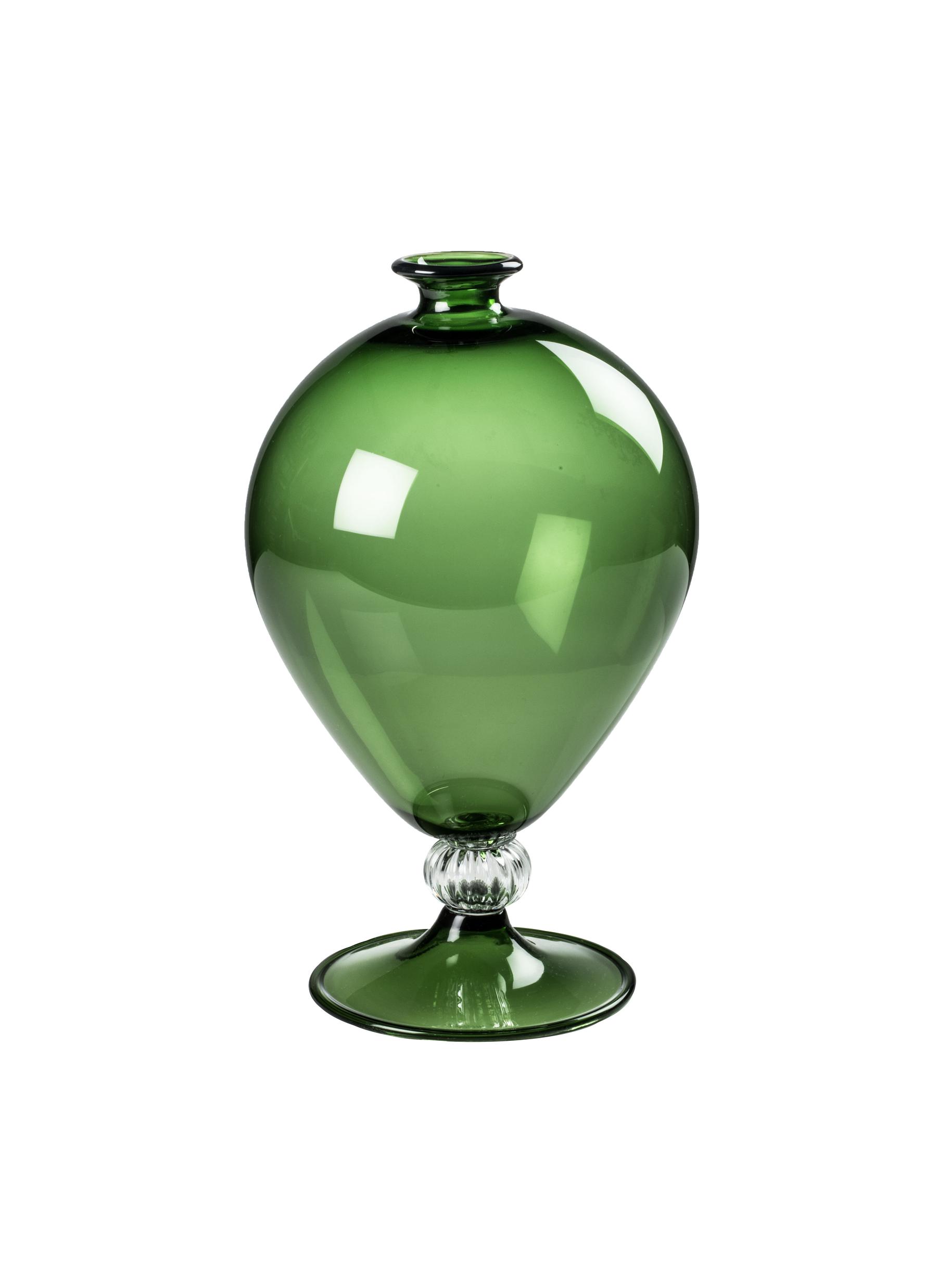 Veronese Vase 600.01 - Sapphire/Clear
