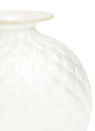 Detail View - Click To Enlarge - VENINI - Monofiore Balloton Frozen Vase 100.16 — Crystal Gold Leaf