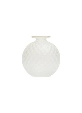 Main View - Click To Enlarge - VENINI - Monofiore Balloton Frozen Vase 100.16 — Crystal Gold Leaf