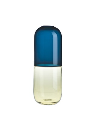 Main View - Click To Enlarge - VENINI - Happy Pills Testosterone Vase 027.29 — Horizon Blue/Yellow