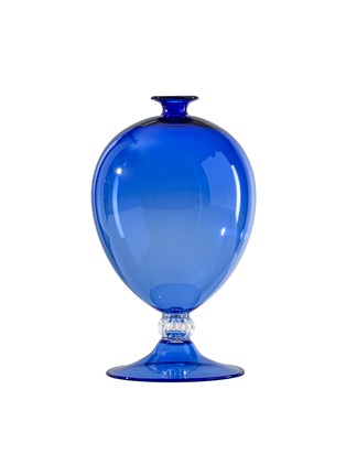 Main View - Click To Enlarge - VENINI - Veronese Vase 600.01 — Sapphire/Clear