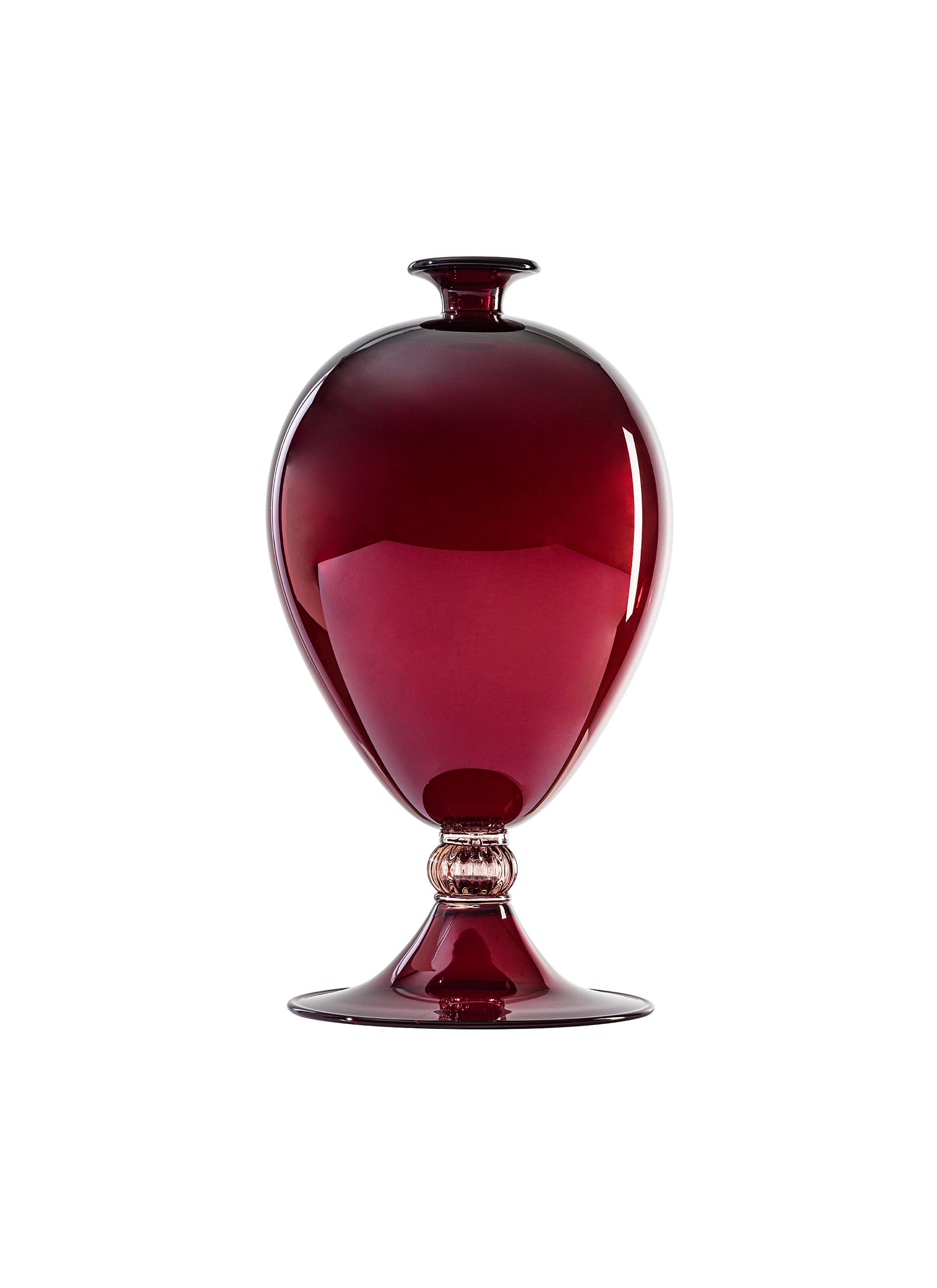 Veronese Vase 600.01 - Cipria Pink/Ox Blood Red