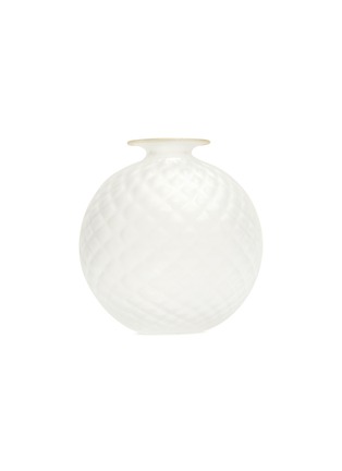 Main View - Click To Enlarge - VENINI - Monofiore Balloton Frozen Vase 100.18 Vase — Crystal Gold Leaf