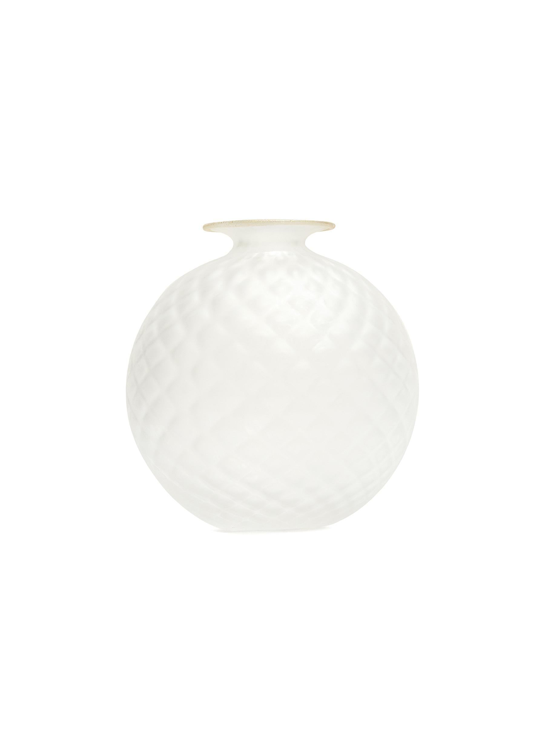 Monofiore Balloton Frozen Vase 100.18 Vase - Crystal Gold Leaf