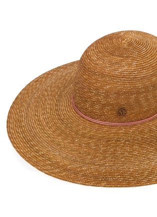 Detail View - Click To Enlarge - MAISON MICHEL - ‘Blanche’ Straw Sun Hat