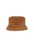 Figure View - Click To Enlarge - MAISON MICHEL - Mini ‘Kendall’ Logo Plaque Straw Hat
