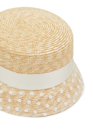 Detail View - Click To Enlarge - MAISON MICHEL - Mini Kendall Lace Panel Bucket Hat