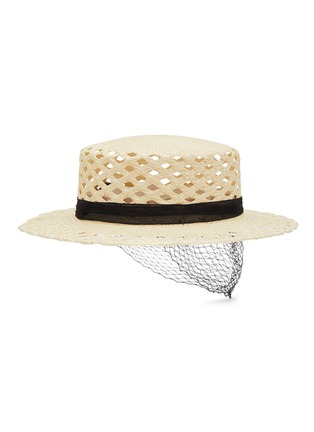 Figure View - Click To Enlarge - MAISON MICHEL - Kiki Veiled Panama Hat