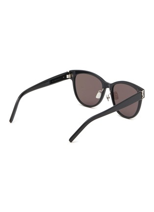 SAINT LAURENT – SLIM OVAL SUNGLASSES /GREY – la boutique eyewear