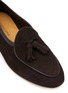 Detail View - Click To Enlarge - BAUDOIN & LANGE - ‘Sagan Classic Tassels’ Low Vamp Suede Loafers
