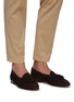 Figure View - Click To Enlarge - BAUDOIN & LANGE - ‘Sagan Classic Tassels’ Low Vamp Suede Loafers