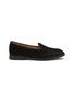 Main View - Click To Enlarge - BAUDOIN & LANGE - ‘Stride’ Low Vamp Suede Gum Sole Loafers