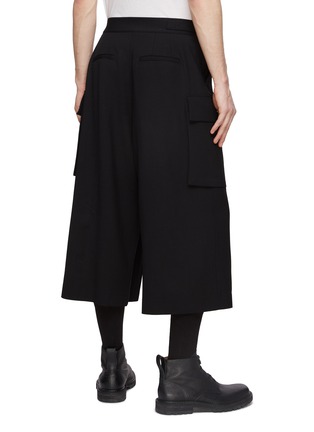 Back View - Click To Enlarge - RE: BY MAISON SANS TITRE - Belted Cropped Wide Cargo Pants
