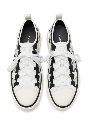 Detail View - Click To Enlarge - AMIRI - ‘STARS’ LOW TOP LACE UP CANVAS SNEAKERS