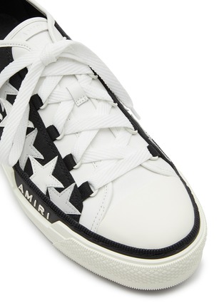 Detail View - Click To Enlarge - AMIRI - ‘STARS’ LOW TOP LACE UP CANVAS SNEAKERS