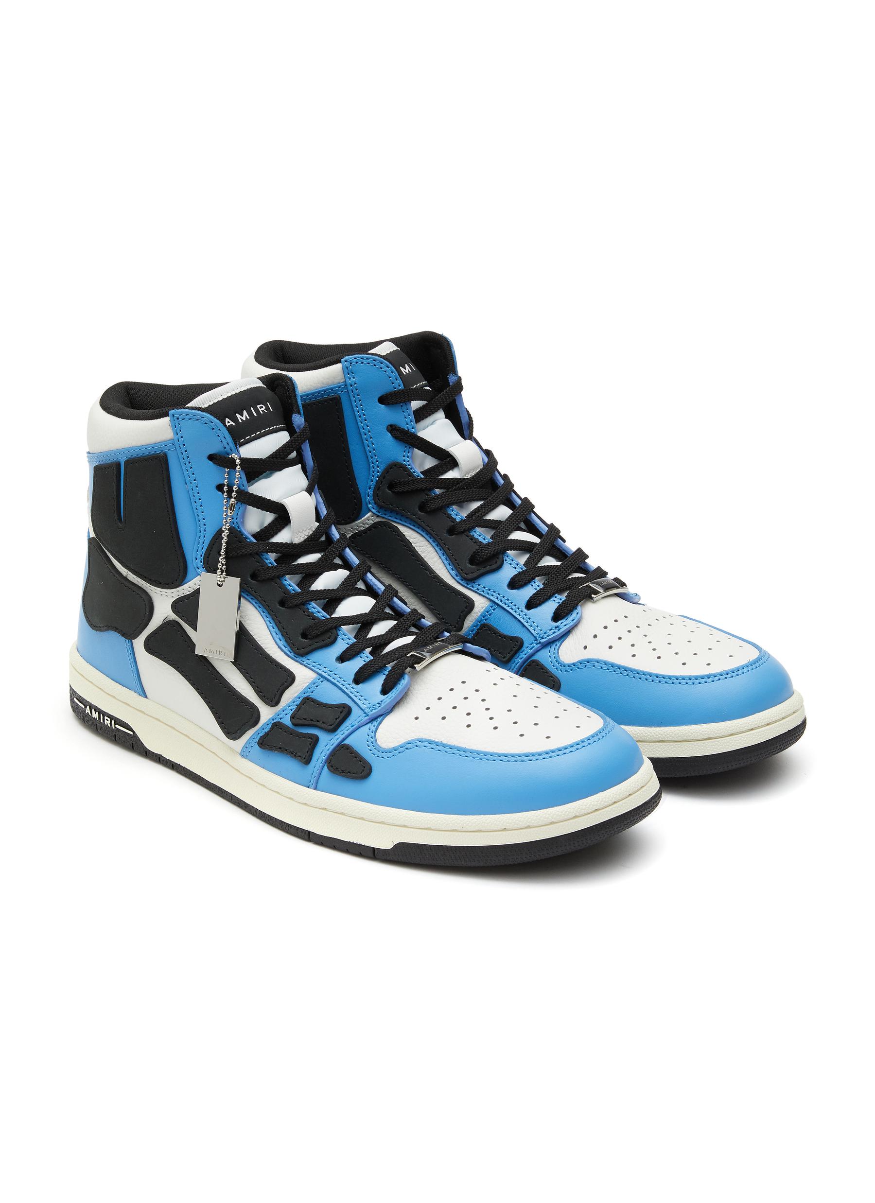 ‘SKEL’ HIGH TOP LACE UP LEATHER SNEAKERS