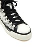 Detail View - Click To Enlarge - AMIRI - ‘BANDANA’ LOGO EMBROIDERED HIGH TOP LACE UP CANVAS SNEAKERS